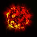 Planet explosion Royalty Free Stock Photo