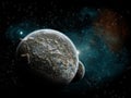 Planet explosion - Universe exploration Royalty Free Stock Photo