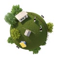 Planet Farm Royalty Free Stock Photo