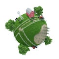 Planet Farm Royalty Free Stock Photo
