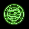 planet galaxy neon glow icon illustration Royalty Free Stock Photo