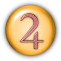 Planet Glyphs Button - Jupiter Royalty Free Stock Photo