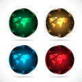 Planet illustration. Abstract icon Royalty Free Stock Photo