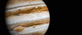 Planet jupiter 3d rendering,This image elements furnished by NASA