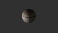 Planet Jupiter on a gray background Royalty Free Stock Photo