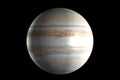 Planet Jupiter in the outer space. 3D Rendering Royalty Free Stock Photo