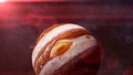 Planet Jupiter the Sun and the stars 3d rendering, elements of this image are furnished by NASA