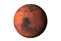 Planet Mars dark side Isolated Royalty Free Stock Photo