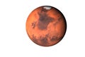 Planet Mars Isolated Royalty Free Stock Photo