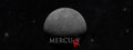 Planet mercury enters retrograde motion Royalty Free Stock Photo