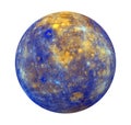 Planet Mercury Isolated