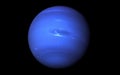 Planet Neptune with a big spot on his atmosphere. Elements of this image were furnished by NASA Royalty Free Stock Photo