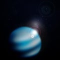 Planet Neptune background. Vector