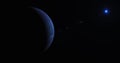 Planet Neptune in outer space