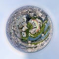 Planet of panorama of paris france Royalty Free Stock Photo