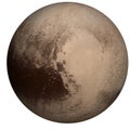 Planet Pluto in colour