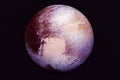 Planet Pluto. Elements of this image furnished by NASA