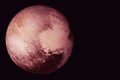 Planet Pluto. Elements of this image furnished by NASA