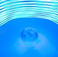 Planet in the rays Royalty Free Stock Photo