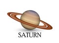 Planet saturn with background
