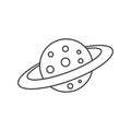 Outline icon - Planet Saturn