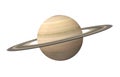 Planet Saturn Isolated