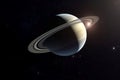 Planet saturn in space. Generate Ai