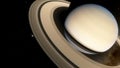 Planet Saturn. View of the planet and the rings