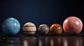 planet-shaped handmade chocolates