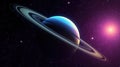 planet in space with stars and nebulae illustration background new quality universal colorful image.