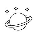 Planet Vector icon which can easily modify or edit Royalty Free Stock Photo
