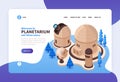 Planetarium Isometric Landing Page