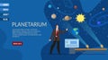 Planetarium Presentation Landing Page Template