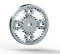 Planetary gear isolated on a white background Royalty Free Stock Photo