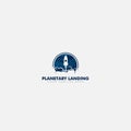 Planetary of land Modern Rocket Logo Designs