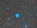 Planetary nebula dumbbell in an infinite space space.