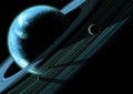 Planetary Ring System Royalty Free Stock Photo