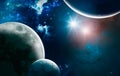 Planets and exoplanets of unexplored galaxies. Sci-Fi. New worlds to discover