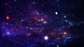 Planets and galaxy, cosmos, physical cosmology, science fiction wallpaper. Beauty of deep space. Royalty Free Stock Photo