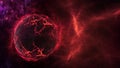 Planets and galaxy, cosmos, physical cosmology, science fiction wallpaper. Beauty of deep space. Royalty Free Stock Photo