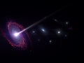 Planets and galaxy, science fiction wallpaper. Beauty of deep space. Billions of galaxy in the universe Cosmic art background, Ver