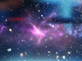 Planets Galaxy Science Fiction Wallpaper Beauty Deep Space Cosmos Physical Cosmology Stock Photos. Royalty Free Stock Photo