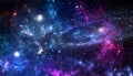 Planets and galaxy, science fiction wallpaper. Beauty of deep space. Royalty Free Stock Photo