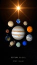 Planets Orbiting a Star in Deep Space Visualizing Solar System Formation and Planetary Science for Educational Purposes Royalty Free Stock Photo