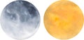 Planets realistic transparent set with planets isolated vector illustration. Planets, stars, comet, moon Royalty Free Stock Photo