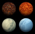 Planets set Royalty Free Stock Photo