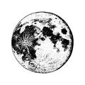 Planets in solar system. moon and astrology. astronomical galaxy space. orbit or circle. engraved hand drawn in old