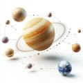 Planets Solar System Orbits Space Exploration Astronomy Royalty Free Stock Photo