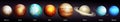 Planets of the Solar System vector