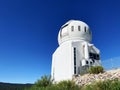 planets space exploration telescope observatory sky science blue sky clear scope searching extraterrestrial alien laboratory Royalty Free Stock Photo